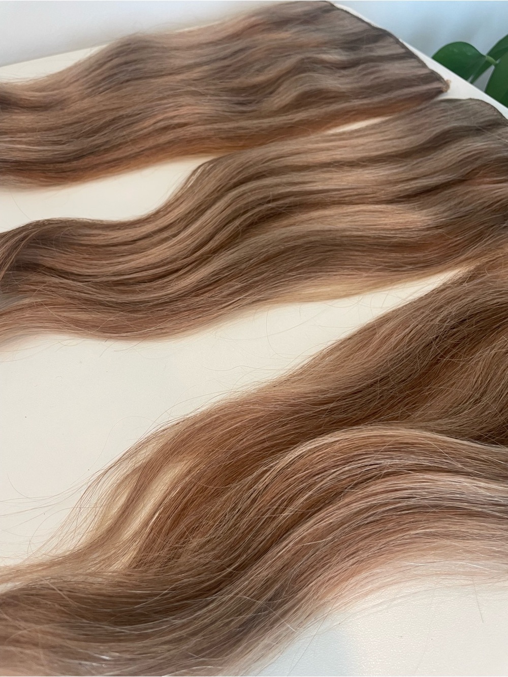Hidden Crown 16” Remy Human Hair Clip-In Extensions #612 Ash Blonde Auburn